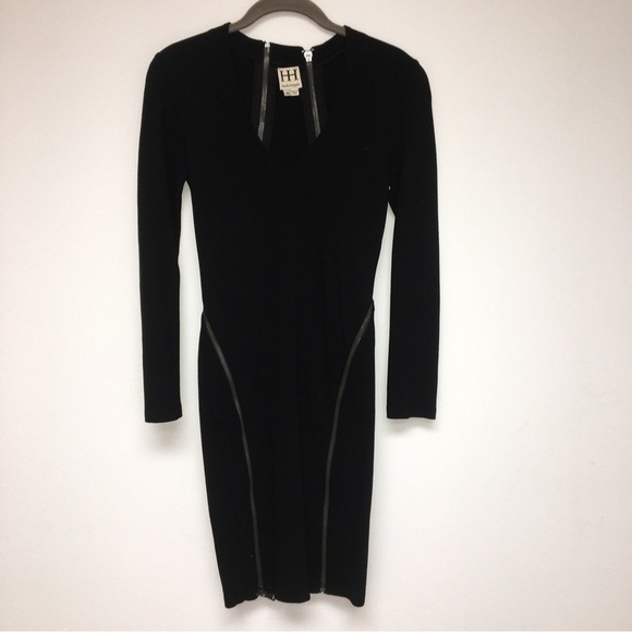 Haute Hippie Long Sleeve Grey Dress With Zipper details size xs - Picture 1 of 4